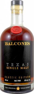 Balcones Texas Single Malt Whisky 1 Classic Edition 53% 700ml