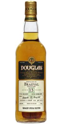 Braeval 2001 DoD Manager's Special Selection Sherry Butt LD 11008 46% 700ml