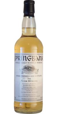 Springbank 1993 Private Bottling Bourbon Hogshead #628 Peter Muhling 51.8% 700ml