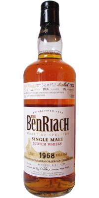 BenRiach 1968 Single Cask Bottling Batch 3 #2712 52% 700ml