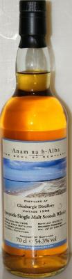 Glenburgie 1995 ANHA The Soul of Scotland Bourbon Hogshead 54.3% 700ml