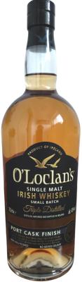 O'Loclan's Single Malt Irish Whisky Port Cask Finish ALDI Sud 43% 700ml