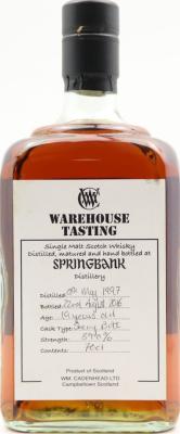 Springbank 1997 CA Sherry Butt The Drambusters Whisky Tastings 59% 700ml