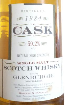 Glenburgie 1984 GM Cask Strength Bourbon Cask 2255 2256 2260 59.2% 700ml