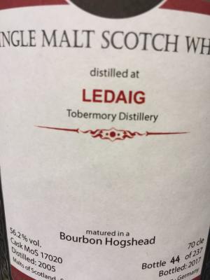 Ledaig 2005 MoS Bourbon Hogshead 56.2% 700ml