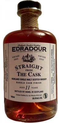 Edradour 2002 Straight From The Cask Barolo Cask Finish 58.9% 500ml