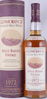 Glenmorangie 1972 Single Barrel Vintage American Oak Cask #1831 46% 750ml