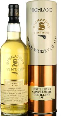 Convalmore 1981 SV Vintage Collection Oak Cask 89/604/91 43% 700ml