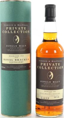 Royal Brackla 1964 GM Private Collection Refill Bourbon Barrel #2031 45.9% 700ml