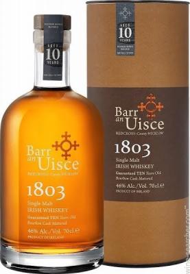 Barr an Uisce 10yo WiHi 1st fill bourbon barrels 46% 750ml