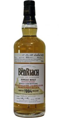 BenRiach 1994 Single Cask Bottling Barrel #2630 Premium Spirits Belgium 55.1% 700ml