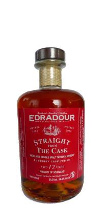 Edradour 2002 Straight From The Cask Burgundy Cask Finish 56.2% 500ml