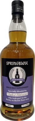 Springbank Barley to Bottle Tour 2023 FB Sauter RS FS Jakub Perkowski 54.3% 300ml