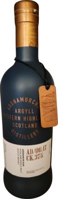 Ardnamurchan AD 06:17 CK.376 Ardnamuchan Spanish Oak Ex Oloroso Sherry Hogshead Selfridges 59.4% 700ml