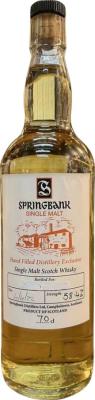 Springbank Hand Filled Distillery Exclusive 58.4% 700ml