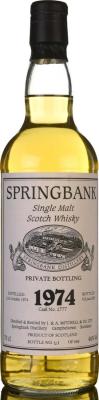 Springbank 1974 Private Bottling #1777 46% 700ml