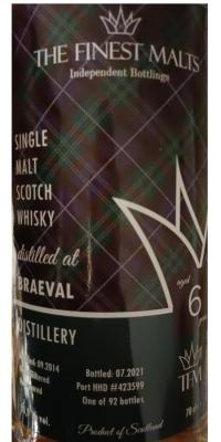 Braeval 2014 TFM Core Range Port Hogshead 50.9% 700ml