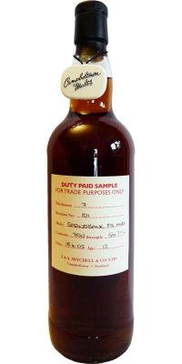 Springbank 2003 Duty Paid Sample For Trade Purposes Only Fresh Sherry Hogshead Rotation 101 56.7% 700ml