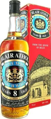 Blair Athol 8yo Pure Malt Arthur Bell & Sons 40% 750ml