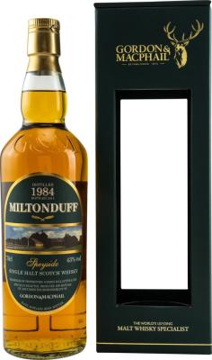 Miltonduff 1984 GM Speyside Single Malt Refill Ex-Bourbon Barrels 43% 700ml