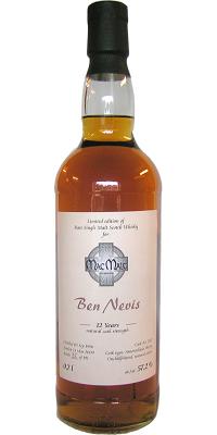 Ben Nevis 1996 McM The Brotherhood of Malt Amontillado Sherry Cask #2112 57.2% 700ml