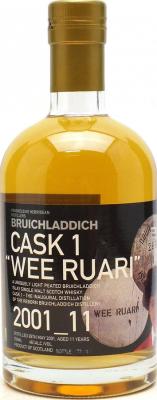 Bruichladdich 2001 Cask 1 Wee Ruari 11yo 46% 700ml