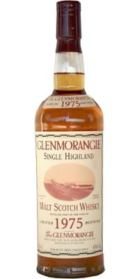 Glenmorangie 1975 Limited 1975 Bottling Oak Casks Duty Free Sales Only 43% 750ml