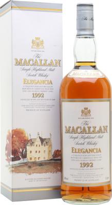 Macallan 1992 Elegancia 12yo Fino & Oloroso Sherry Casks Travel Retail 40% 1000ml