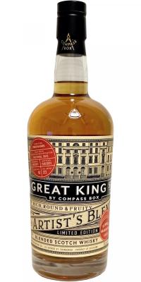 Great King Street Artist's Blend Single Marrying Cask French Oak Barrel #10 Three Rivers Tokyo 49% 700ml