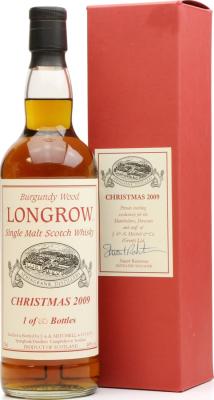 Longrow Christmas 2009 for Shareholders Directors and Staff Burgundy Wood 46% 700ml