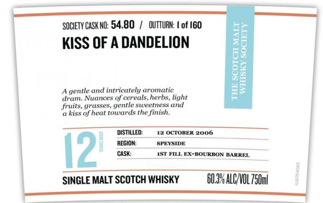 Aberlour 2006 SMWS 54.80 1st Fill Ex-Bourbon Barrel 60.3% 750ml