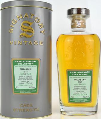 Dallas Dhu 1975 SV Cask Strength Collection 30yo Bourbon Barrel #1495 48.3% 700ml