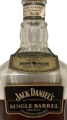 Jack Daniel's Single Barrel Select Duty Free Dallas Ft. Worth Texas 47% 750ml