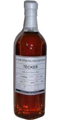 Tecker 13yo Cask Strength Edition Ex-Bourbon + Oloroso Sherry Cask Finish 49.7% 700ml