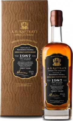 Bunnahabhain 1987 DR Vintage Cask Collection Bourbon Hogshead #1298 48.3% 700ml