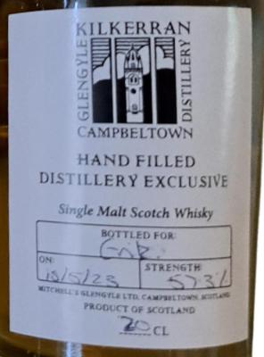 Kilkerran Handfilled Distillery Exclusive 57.3% 200ml