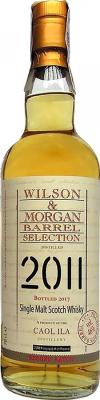 Caol Ila 2011 WM Barrel Selection 1st Fill Bourbon Barrels 46% 700ml
