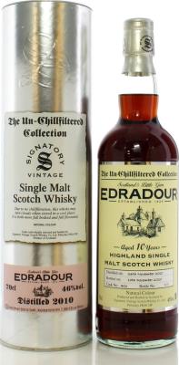 Edradour 2010 SV The Un-Chillfiltered Collection Sherry Butt #402 46% 700ml