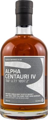 Scotch Universe Alpha Centauri IV 156 U.7.1 1897.2 1st Fill Ruby Port Wine Barrique 63.3% 700ml