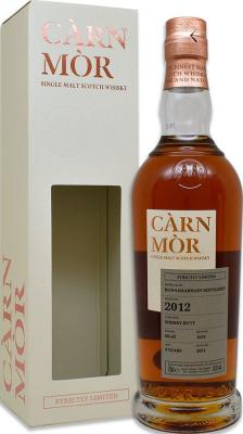 Bunnahabhain 2012 MSWD Carn Mor Strictly Limited 9yo Sherry Butt 47.5% 700ml