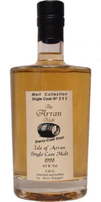 Arran 1998 RS Single Cask Sherry Cask Finish 253 43% 500ml