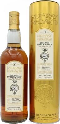 Cult of Islay 1989 MM Mission Gold Bourbon Cask Premier Cru Wine Finish Sherry 41.5% 700ml