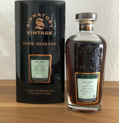 Glen Grant 1970 SV Cask Strength Collection Rare Reserve 40yo Fresh Oloroso Sherry Hogshead #2779 51.2% 700ml