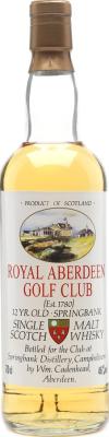 Springbank 12yo CA Royal Aberdeen Golf Club 46% 700ml