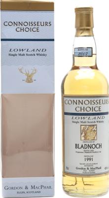 Bladnoch 1991 GM Connoisseurs Choice Refill Bourbon Barrels 40% 700ml