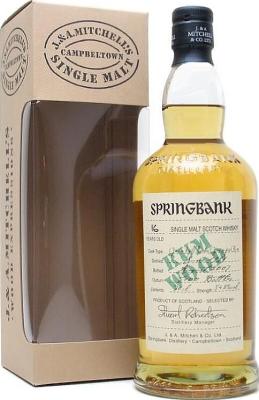 Springbank 1991 Wood Expressions 16yo Rum wood 54.2% 700ml