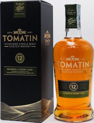 Tomatin 12yo Bourbon & Sherry Casks 43% 700ml
