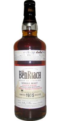 BenRiach 1975 Single Cask Bottling #3061 The Whisky Agency 50.6% 700ml