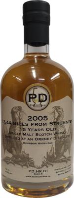 Orkney Single Malt 2005 PDnl PB:HK.01 Bourbon Hogshead 62.5% 700ml