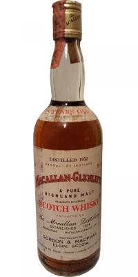 Macallan 1952 GM A Pure Highland Malt Sherry Wood Co. Import Pinerolo 43% 750ml